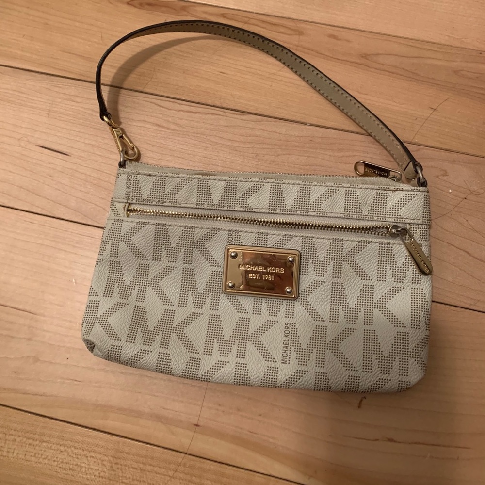 Michael Kors Original Print Wristlet!